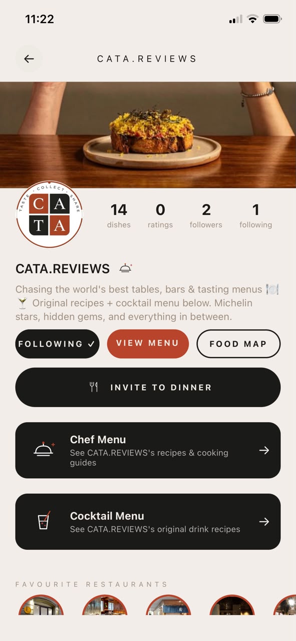 Captura de la app CATA